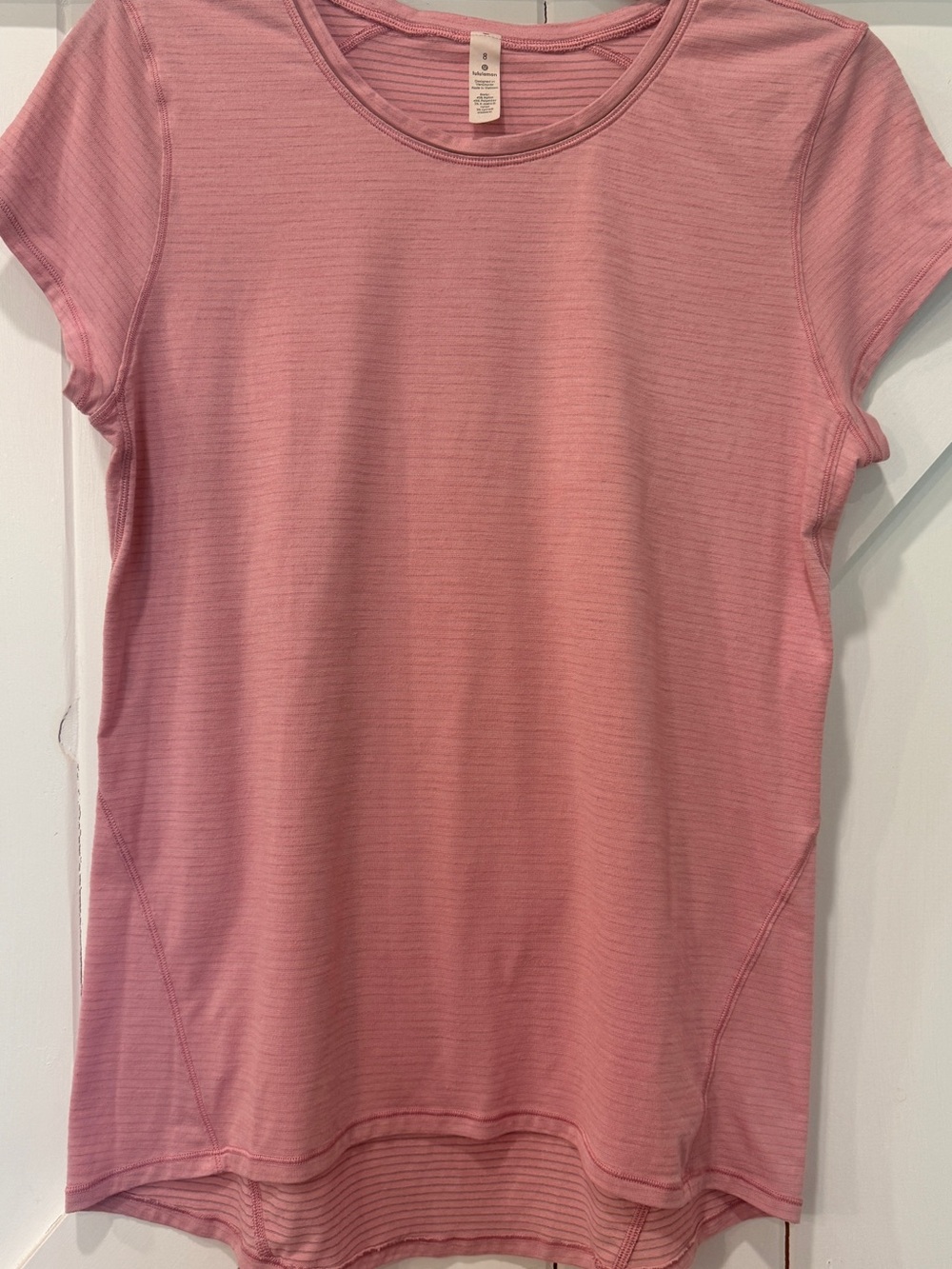 lululemon athletica Rose Pink Short Sleeve Crew Tee